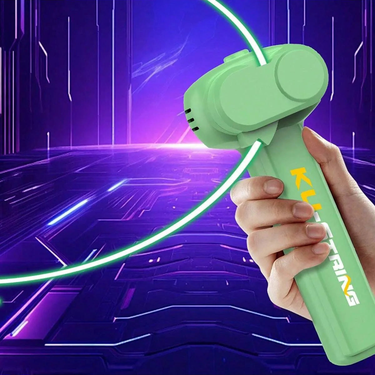 Launcher Loop Fidget Toy，Rope Launcher Zipstring Handheld Adjustable Speed Luminous Rope Lasso Kid Adult Fun Game Squirt Toys