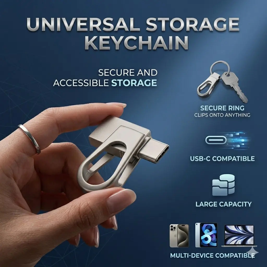2026 Upgraded 3 in 1 USB Drive Ultra Large Capacity Type C Flash Drive High Speed OTG Memory Backup Stick for Iphone Android Phone Computer Student Tech Essentials