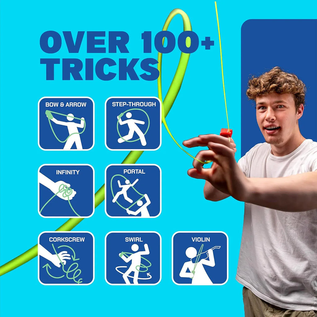 Launcher Loop Fidget Toy，Rope Launcher Zipstring Handheld Adjustable Speed Luminous Rope Lasso Kid Adult Fun Game Squirt Toys