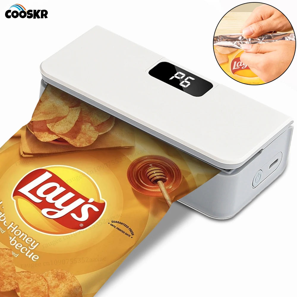 Plastic Bags Sealer Mini Handheld Heat Bag Sealing Machine Heat Bag Sealer Food Packaging Sealing Machine Portable Bags Sealer