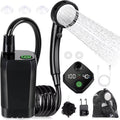 Portable Shower for Camping 6000Mah Rechargeable Camping Shower with Shower Head Intelligent LED Display Electric Shower Pump