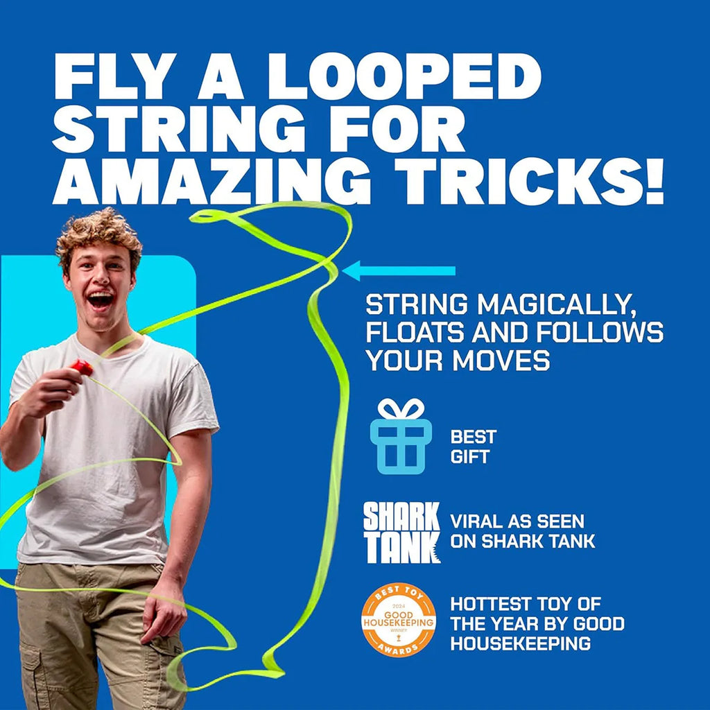 Launcher Loop Fidget Toy，Rope Launcher Zipstring Handheld Adjustable Speed Luminous Rope Lasso Kid Adult Fun Game Squirt Toys