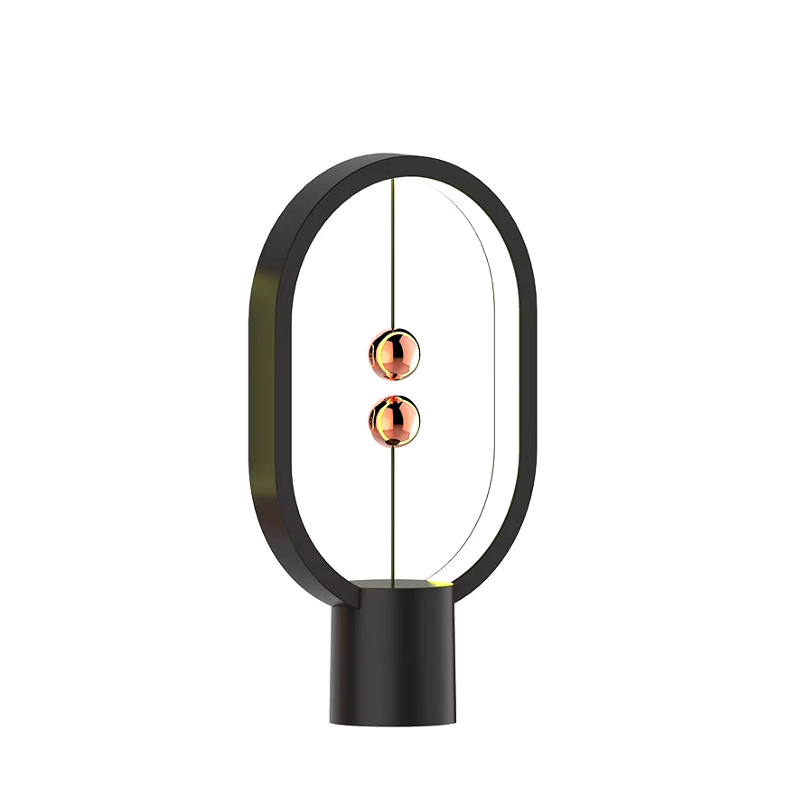 LED Mini Balance Light Creative Desktop Bedroom Lamp USB Oval Magnetic Air Switch Eye Protection Night Light Touch Control Night