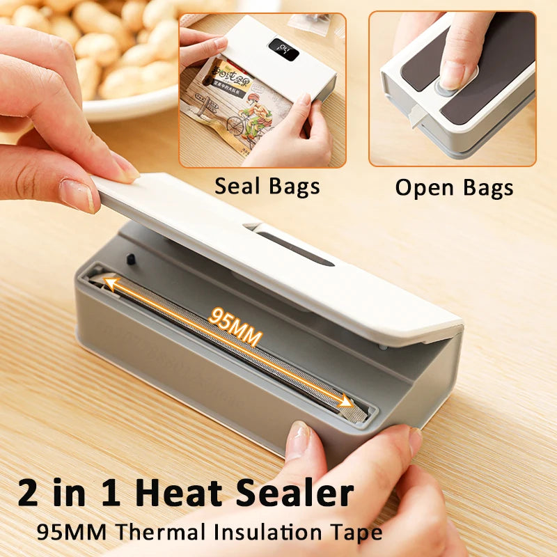 Plastic Bags Sealer Mini Handheld Heat Bag Sealing Machine Heat Bag Sealer Food Packaging Sealing Machine Portable Bags Sealer